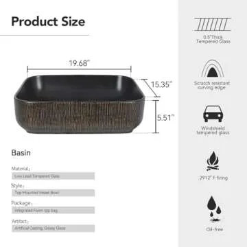 YOURLITE 24" White Bathroom Vanity