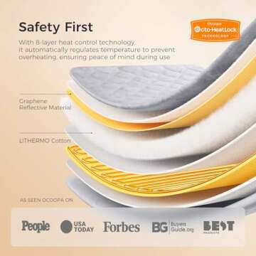 OCOOPA Electric Heating Pad, FSA HSA Eligible, Ultra Soft& Comfortable Plush, Heat Therapy for Neck and Shoulder, Cramps, XL 12"x24", Up to 6-Hour Auto-Timer, Thoughtful Christmas Gifts Men Dad