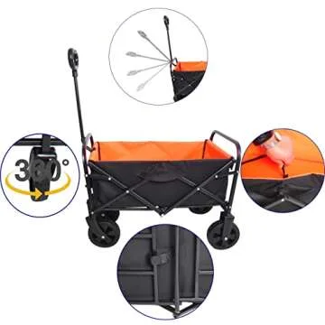 Foldable Garden Beach Cart for Outdoor Adventures