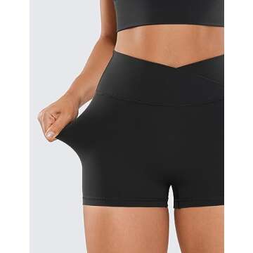 CRZ YOGA Women's Butterluxe Biker Shorts for Yoga