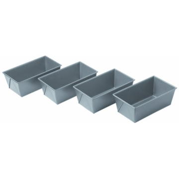 Chicago Metallic Commercial II Non-Stick Mini Loaf Pans Set - 4 Count