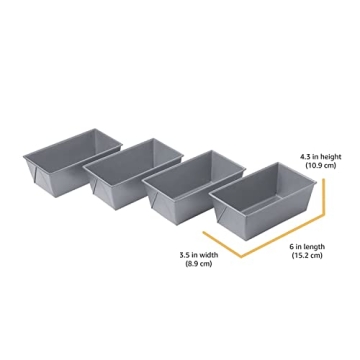 Chicago Metallic Non-Stick Mini Loaf Pans for Perfect Baking