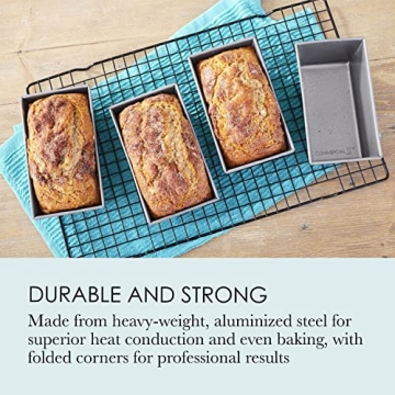 Chicago Metallic Non-Stick Mini Loaf Pans for Perfect Baking