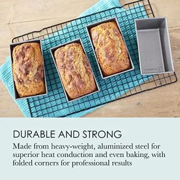 Chicago Metallic Non-Stick Mini Loaf Pans for Perfect Baking