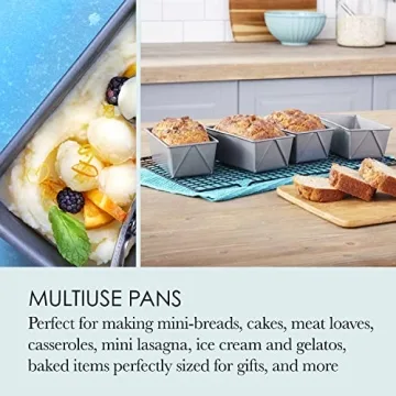 Chicago Metallic Non-Stick Mini Loaf Pans for Perfect Baking