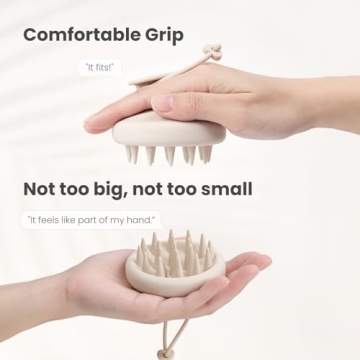 AIMIKE Scalp Massager Brush - Soft Silicone Scalp Scrubber