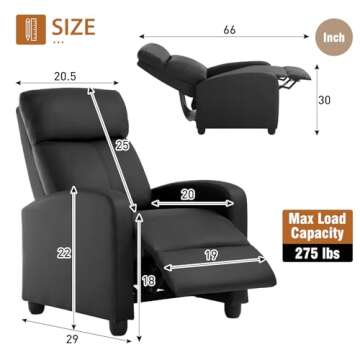 FDW Recliner Chair - Modern Comfort For Every Room