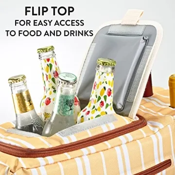 Fit + Fresh Large Cooler Bag for Travel and Picnics