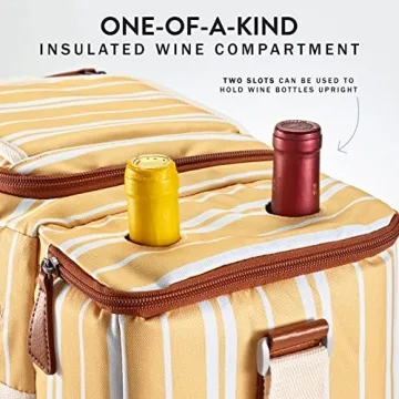 Fit + Fresh Large Cooler Bag for Travel and Picnics