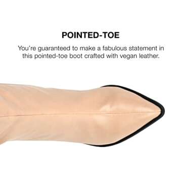 Journee Womens Daria Tru Comfort Foam Extra Wide Calf Stacked Heel Knee High Boots