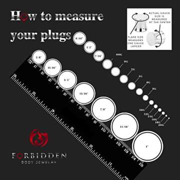 Forbidden Body Jewelry Set of 9/16 Inch White Acrylic Ear Gauges, 14mm Solid Double Flared Saddle Plug Earrings