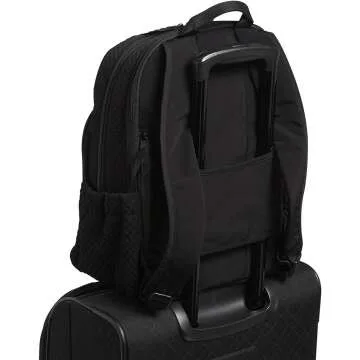 Vera Bradley Classic Black Microfiber Campus Backpack
