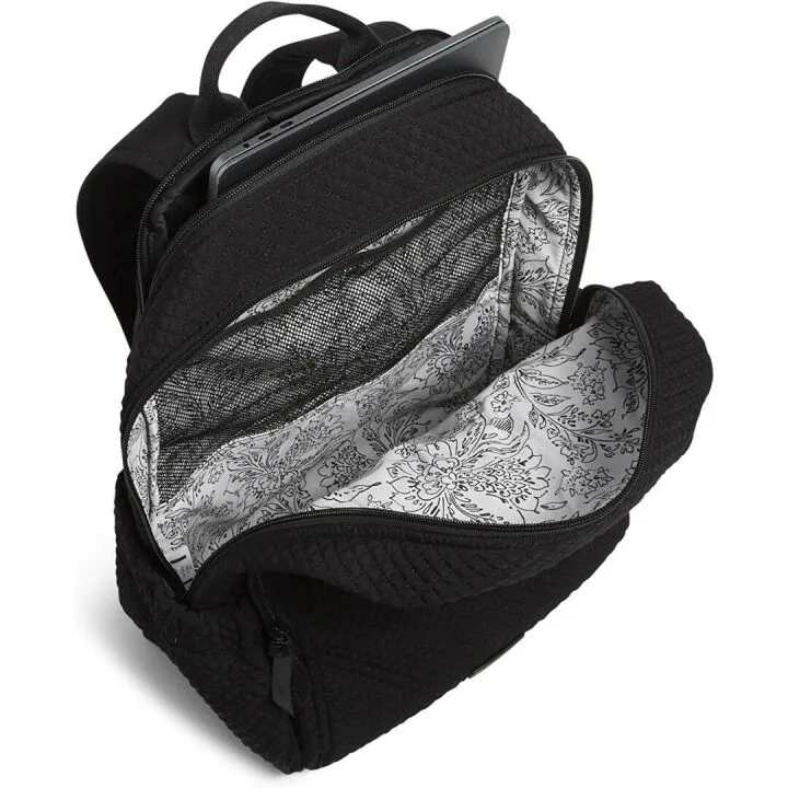 Vera Bradley Classic Black Microfiber Campus Backpack