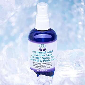 Heal The Masses Lavender Sage Smudge Spray: Archangel Ariel Lavender and Sage Smudge Spray for Heali...