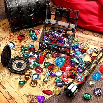 Buy RICHNESS Pirate Treasure Jewels Pack of 80 Gems