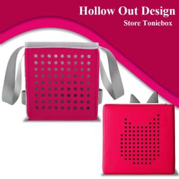 Carrying Case for Toniebox Tonies Starter Set & Audio Player Felt Cloth Portable Storage Bag Kids Tr...
