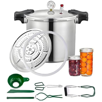 25 Quart induction pressure canner Cooker&pressure canner with gauge&pressure canners for canning&Pr...