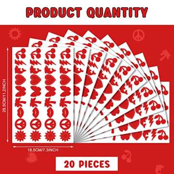 Spakon 720 Pieces Tanning Sunbathing Stickers Perforated Body Stickers Self Adhesive Tanning Sticker...