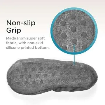 Brookstone Plush Footies - Ultra-Soft Women's House Slippers