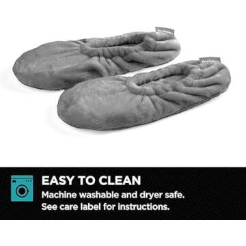 Brookstone Plush Footies - Ultra-Soft Women's House Slippers