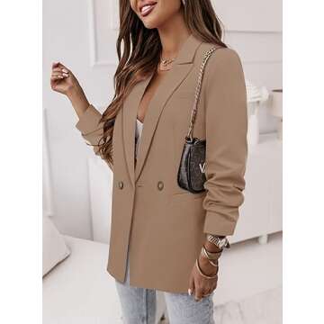 Elegant CRAZY GRID Women Blazer for Every Occasion