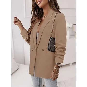 Elegant CRAZY GRID Women Blazer for Every Occasion