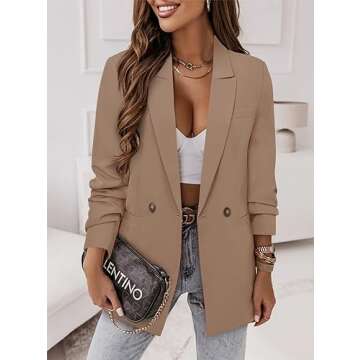 Elegant CRAZY GRID Women Blazer for Every Occasion