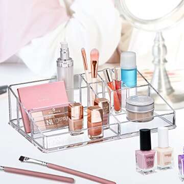 Amazing Abby Acrylic Cosmetic Organizer for Beauty Supplies
