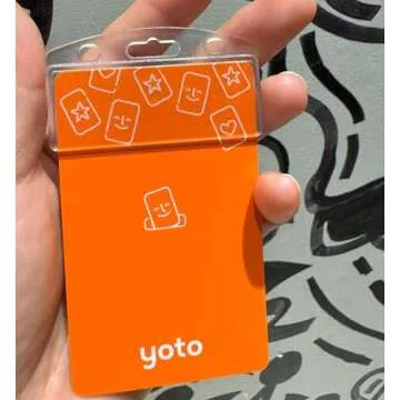 Durable Yoto Card Badge Holder 10 Pack with Loop Rings