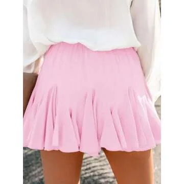 Aoudery Flowy High Waist Skorts for Women - Casual Athletic Wear