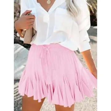 Aoudery Flowy High Waist Skorts for Women - Casual Athletic Wear