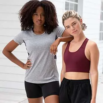 Quick Dry Fit Active Tops for Women - 5 Pack