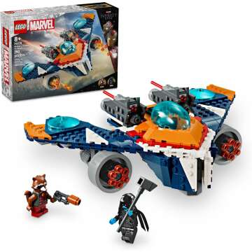 LEGO Marvel Rocket’s Warbird vs. Ronan Building Set
