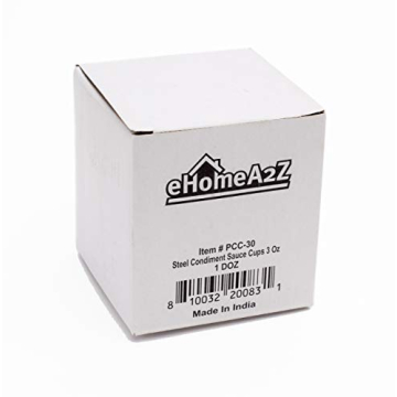 EHOMEA2Z Stainless Steel Ramekins for Condiments Cups