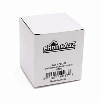 EHOMEA2Z Stainless Steel Ramekins for Condiments Cups