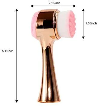 Beomeen 2-in-1 Face Brush for Cleansing & Exfoliating