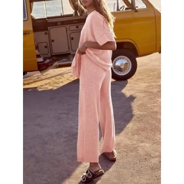 Tankaneo Women’s Casual Knit Sweater Set & Pants