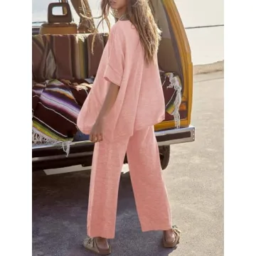 Tankaneo Women’s Casual Knit Sweater Set & Pants