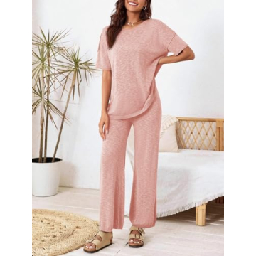 Tankaneo Women’s Casual Knit Sweater Set & Pants