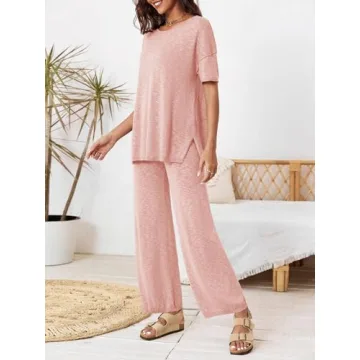 Tankaneo Women’s Casual Knit Sweater Set & Pants