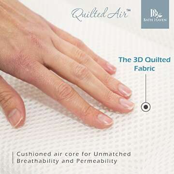 Bath Pillow Bathtub Pillow Back Neck Support Pillow, Spa Cushion for Tub, Relaxing Headrest Bath Pillow, Portable Washable Bathtub Accessories with 3D Air Mesh Thick Soft Bath Pillow (Classic)