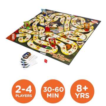 AQUARIUS Peanuts Great Pumpkin Board Game - Peanuts Themed Board Game - Fun Family Holiday Gift for ...