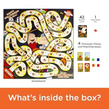 AQUARIUS Peanuts Great Pumpkin Board Game - Peanuts Themed Board Game - Fun Family Holiday Gift for Kids & Adults - Officially Licensed Peanuts Comics & Show Merchandise & Collectibles