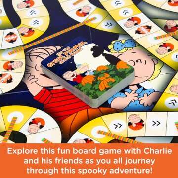 AQUARIUS Peanuts Great Pumpkin Board Game - Peanuts Themed Board Game - Fun Family Holiday Gift for Kids & Adults - Officially Licensed Peanuts Comics & Show Merchandise & Collectibles