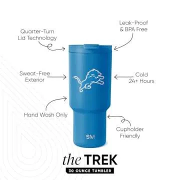 Simple Modern NFL Detroit Lions 30 oz Insulated Tumbler | Perfect Gift for Fans