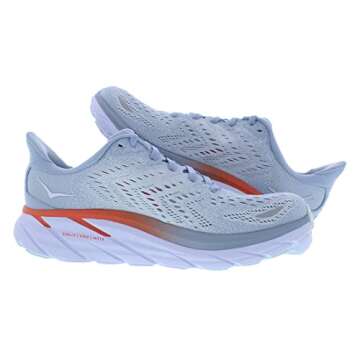 HOKA Clifton 8 Womens Shoes Size 8.5, Color: Blue Fog/Plein Air