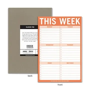 Knock Knock Purpose-Driven Note Pad for Weekly Planning