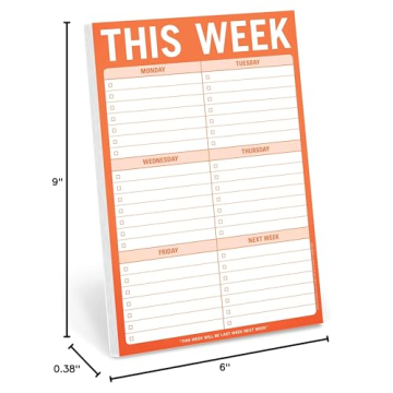 Knock Knock Purpose-Driven Note Pad for Weekly Planning