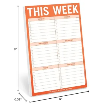 Knock Knock Purpose-Driven Note Pad for Weekly Planning