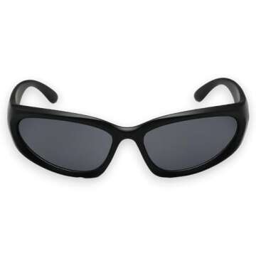 milramtob Y2K Wrap Around Sunglasses for All Occasions